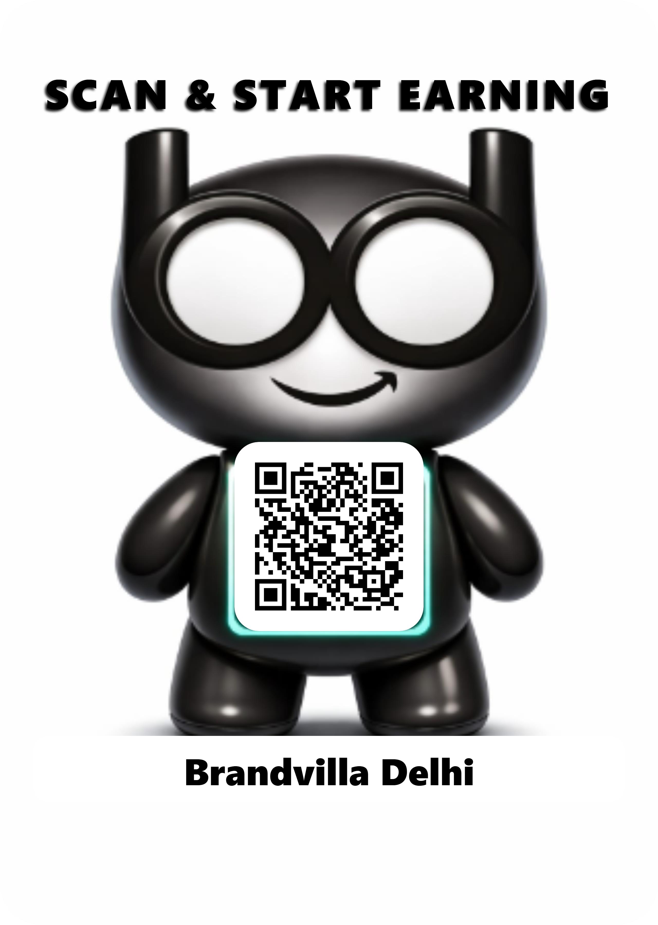 Clear Vinyl QR Sticker (2x2cm)